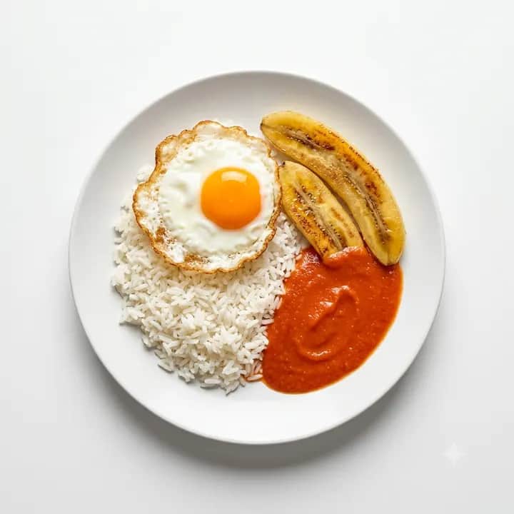 Arroz a la cubana de la abuela