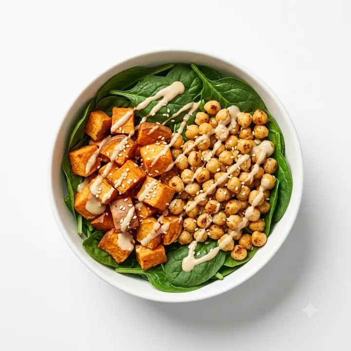 Buddha bowl de boniato y tahini