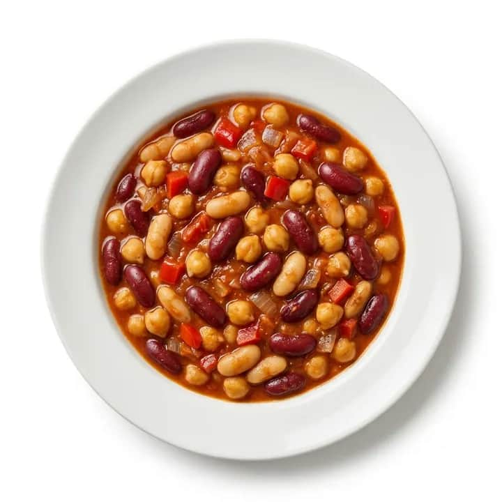 Chili vegano de tres alubias