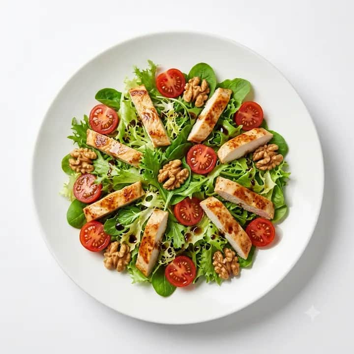 Ensalada templada de pollo