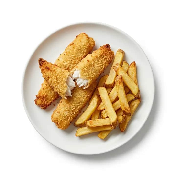 Fish and chips de merluza