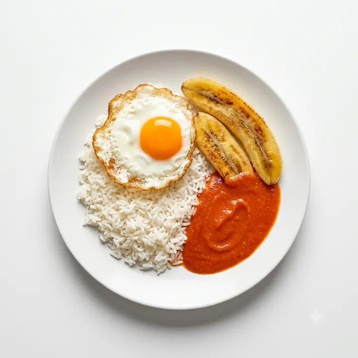 Arroz a la cubana