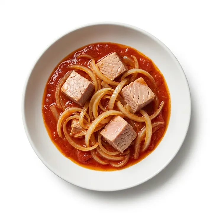 Atún con tomate y cebolla de la abuela