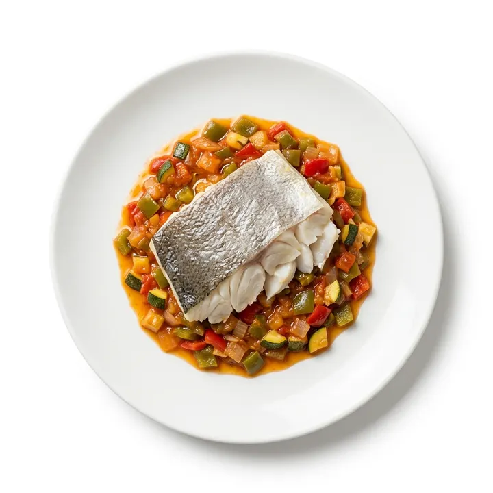 Bacalao con pisto