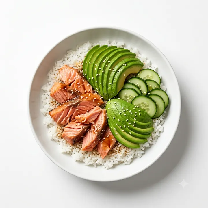 Bowl de salmón al horno