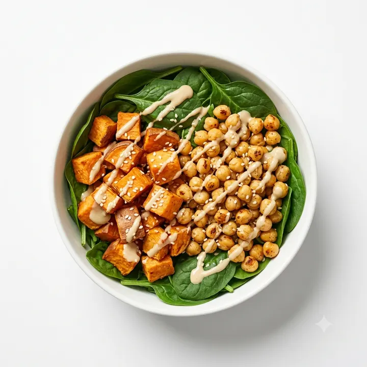 Buddha bowl de boniato y tahini