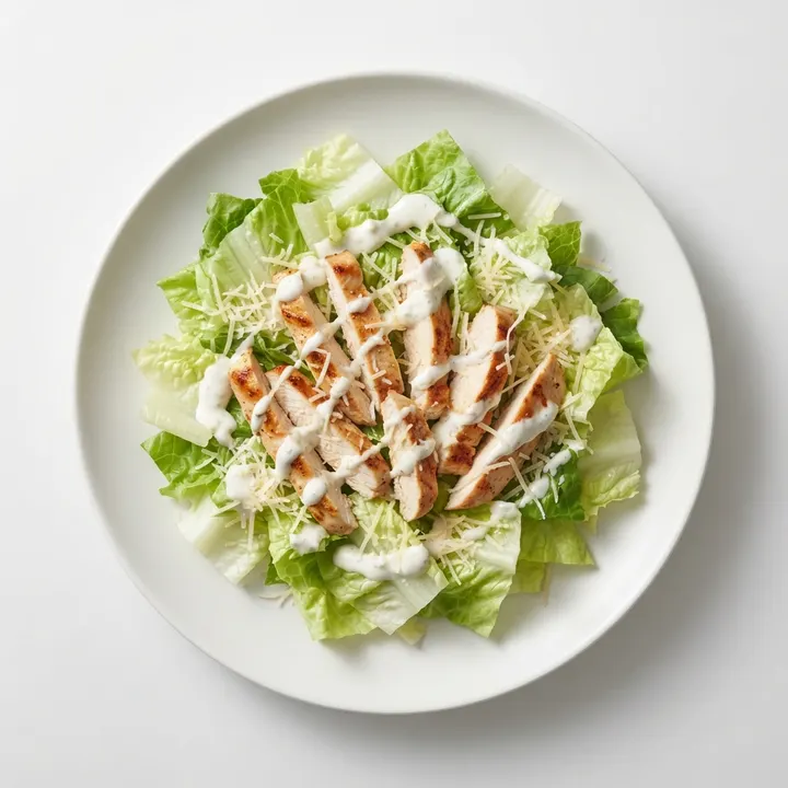 Ensalada césar ligera con pollo