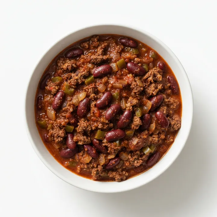 Chili de ternera y alubias para congelar