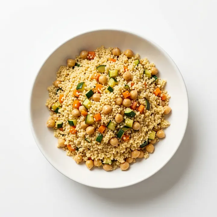 Cuscús con verduras y garbanzos