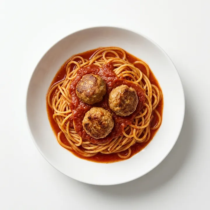 Espaguetis con albóndigas