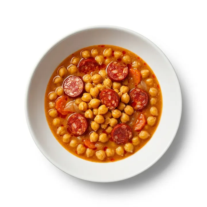 Garbanzos con chorizo de la abuela