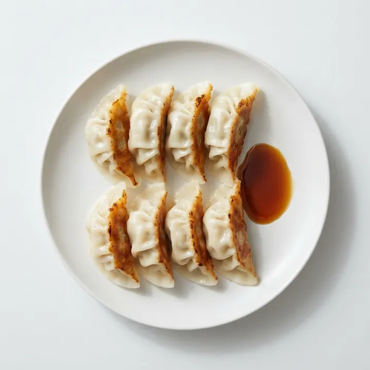 Gyozas de pollo y col a la plancha