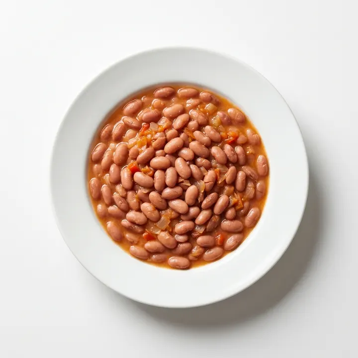 Judías pintas guisadas con verduras