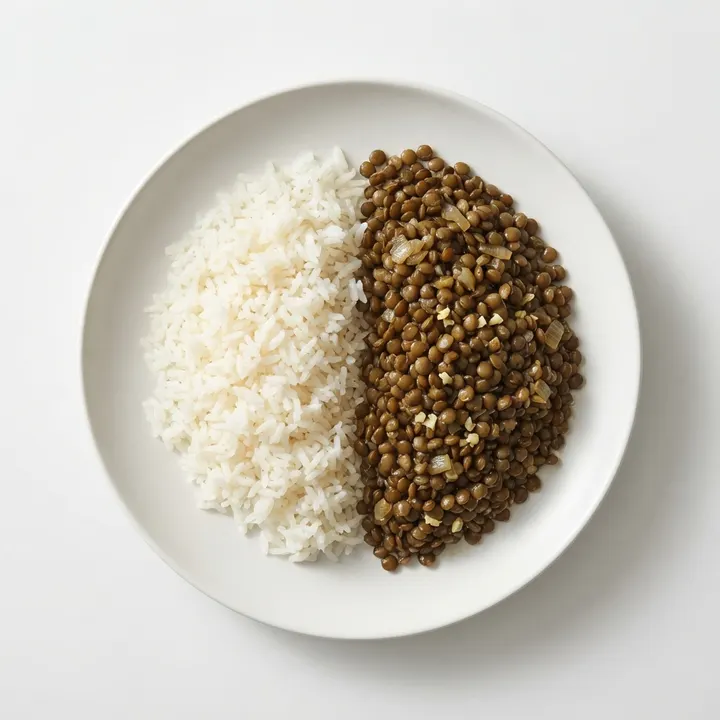 Lentejas con arroz