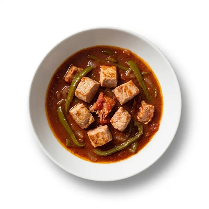 Magro de cerdo con tomate de la abuela