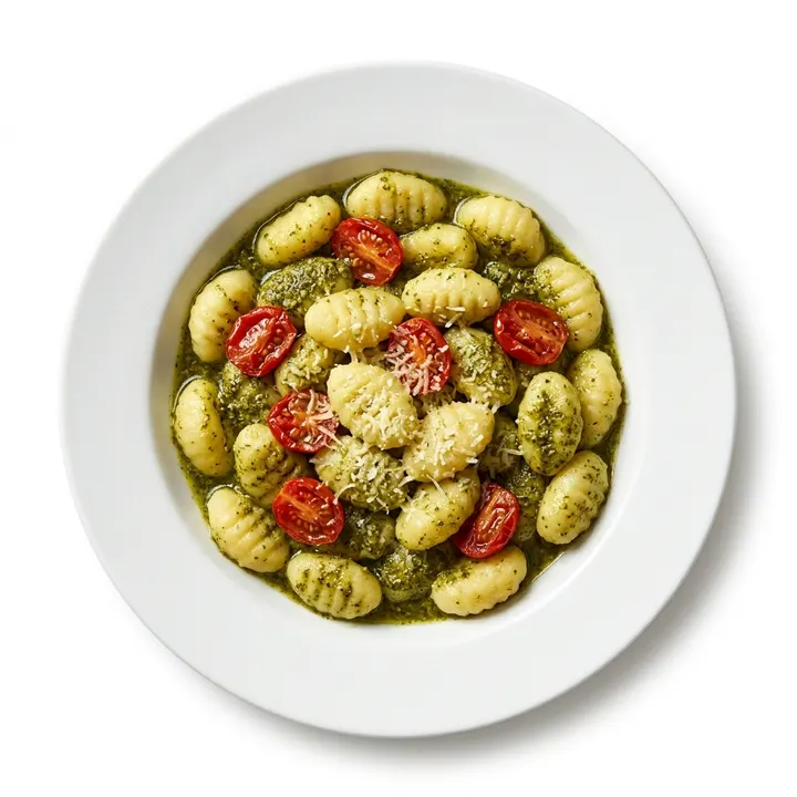 Ñoquis al pesto