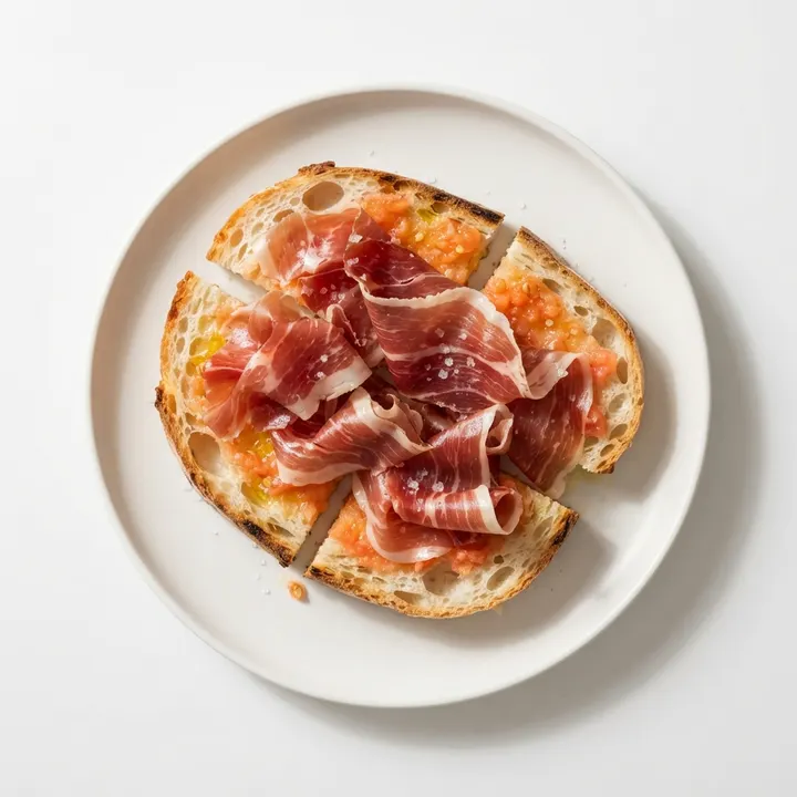 Pa amb tomàquet con jamón
