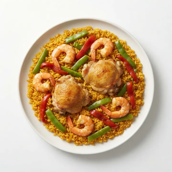 Paella mixta tradicional