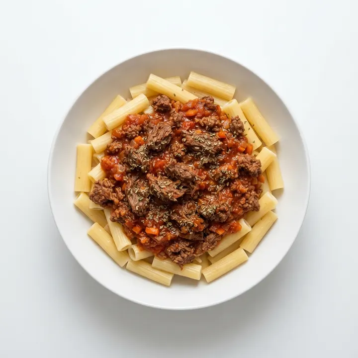 Pasta a la boloñesa casera