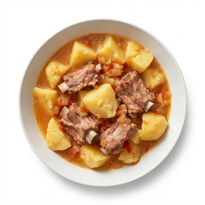 Patatas guisadas con costilla