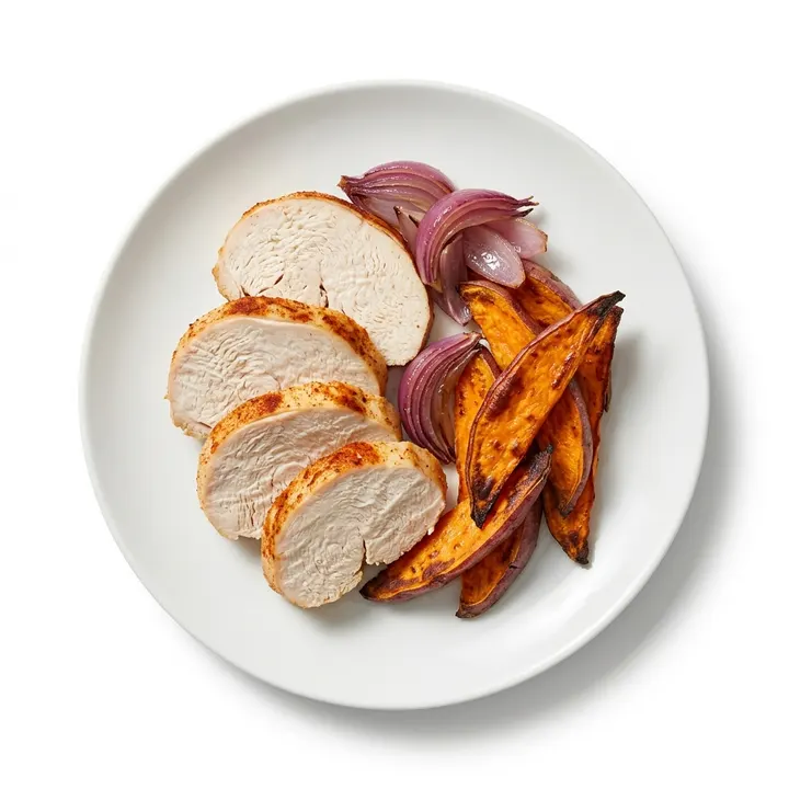 Pechuga de pavo al horno con boniato