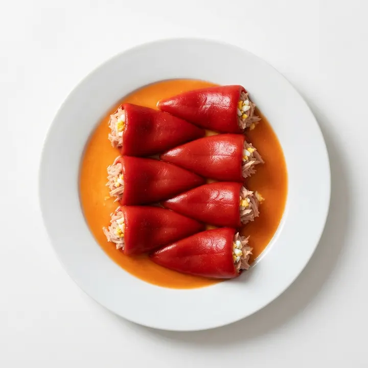 Pimientos del piquillo rellenos de atún