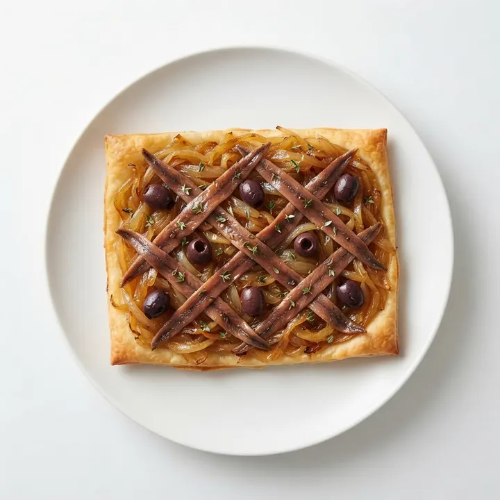 Pissaladière (tarta de cebolla y anchoas)