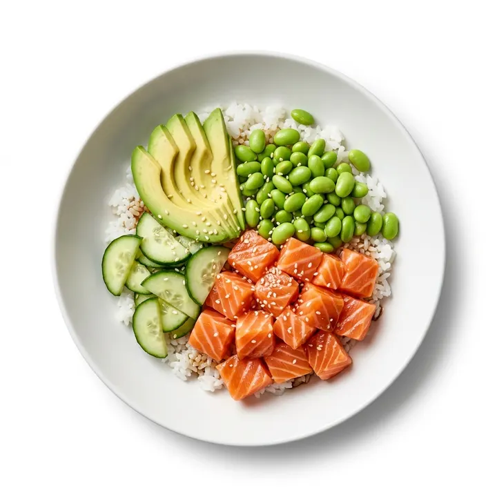 Poke bowl de salmón