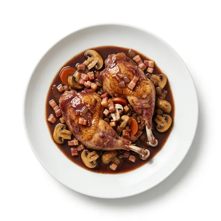 Pollo al vino tinto de la abuela