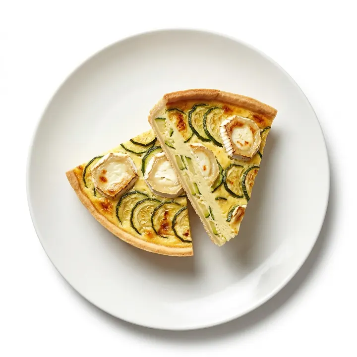 Quiche de calabacín y queso de cabra