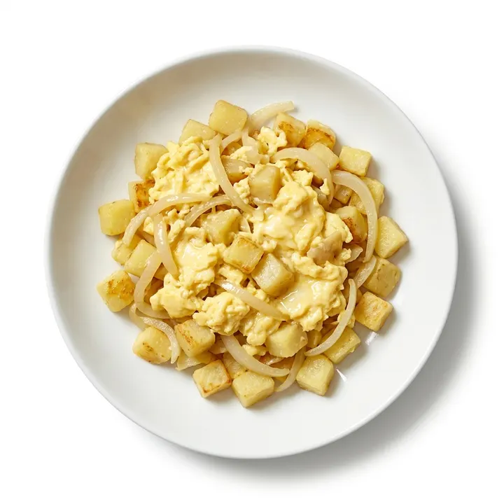 Revuelto de patata y cebolla