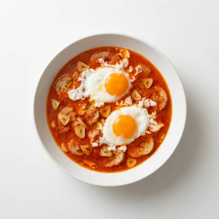 Sopa de ajo castellana