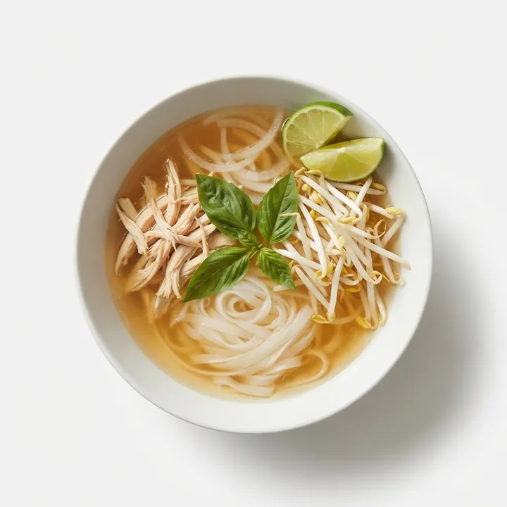 Sopa pho de pollo