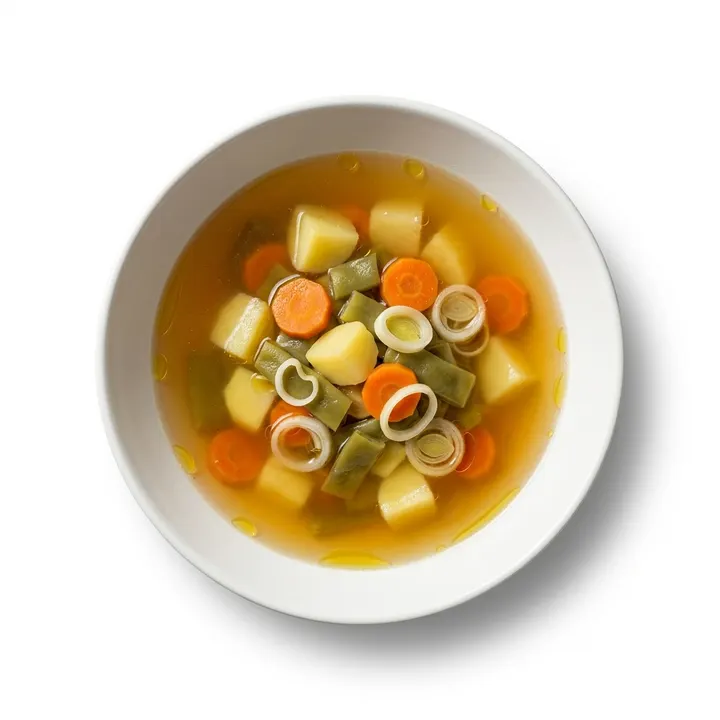 Sopa de verduras y patata de la abuela