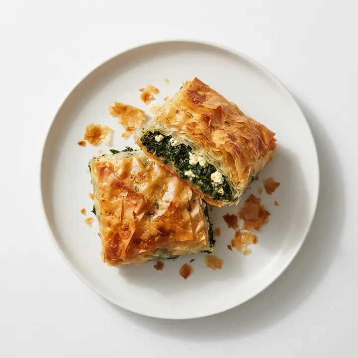 Spanakopita (pastel griego de espinacas)