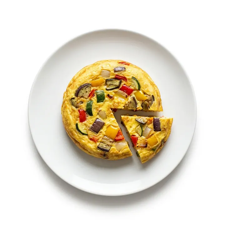 Tortilla de verduras asadas