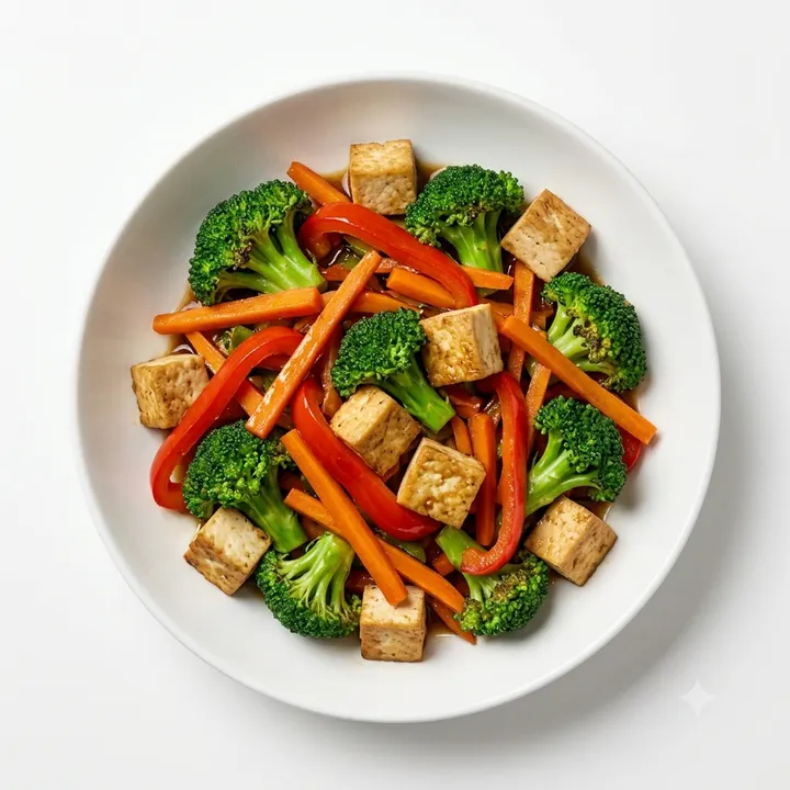 Wok de verduras y tofu