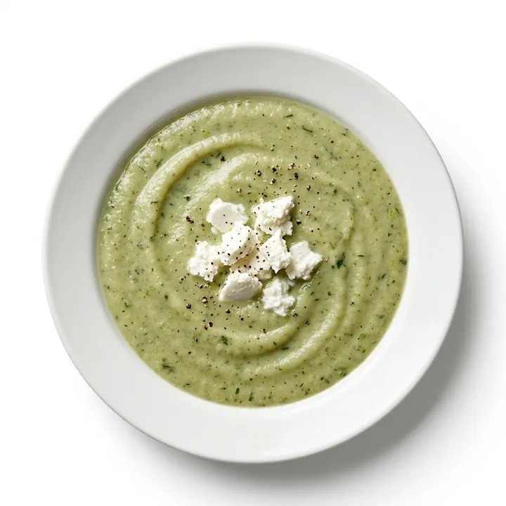 Crema de calabacín con queso fresco
