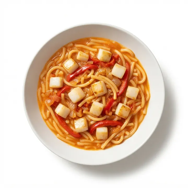 Fideos a la cazuela con sepia