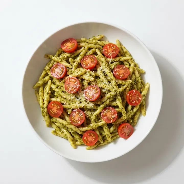 Pasta al pesto exprés