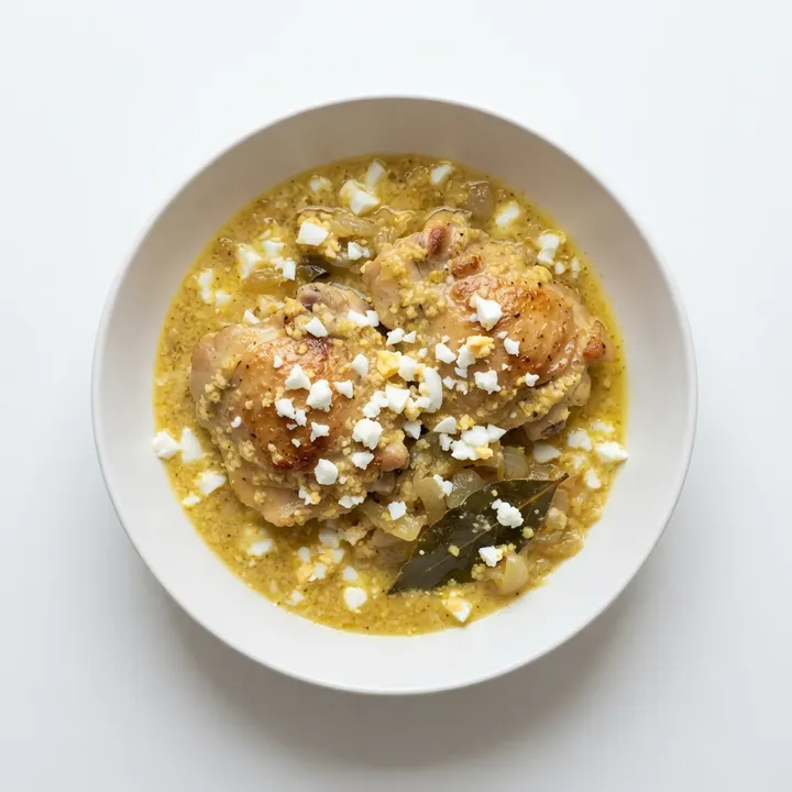 Pollo en pepitoria