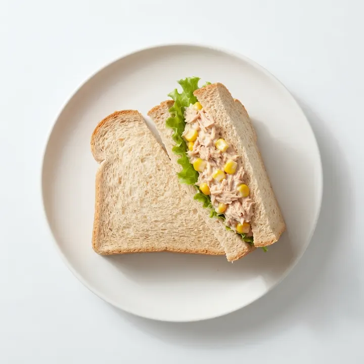 Sándwich de atún con mayonesa ligera