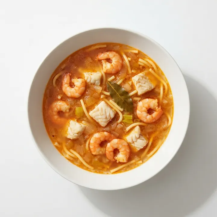 Sopa de pescado exprés
