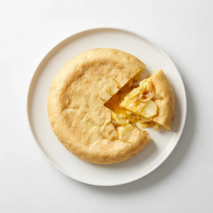 Tortilla de patatas con cebolla